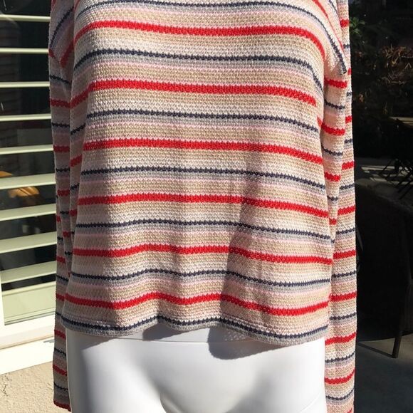 Socialite Striped Knit Thin Sweater Sz XS - Picture 3 of 8